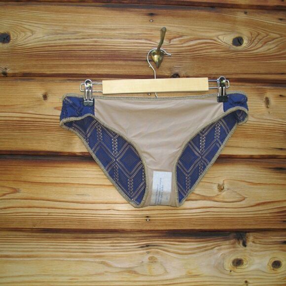 NWOT Becca Blue Crochet Wanderlust Hipster Bikini Bottoms XL - Picture 6 of 9